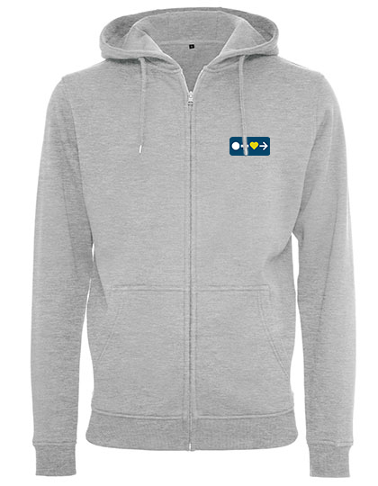 Zip-Hoodie Witte&Haase Logo blau