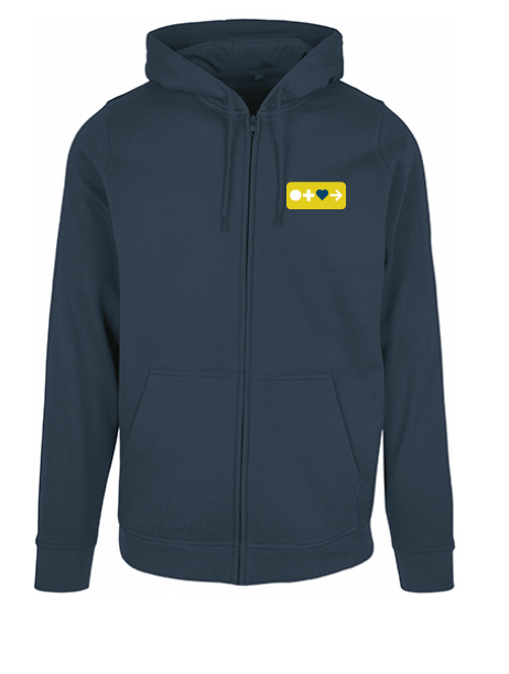 Zip-Hoodie Witte&Haase Logo gelb