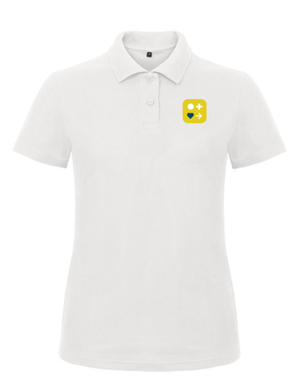 Polo-Shirt Witte&Haase Logo gelb Damen
