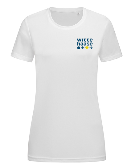 Polyestershirt Witte&Haase Damen Logo blau