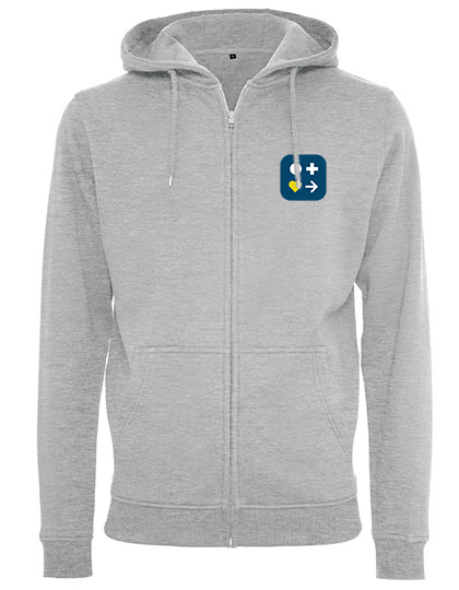 Zip-Hoodie Witte&Haase Logo blau 2.0