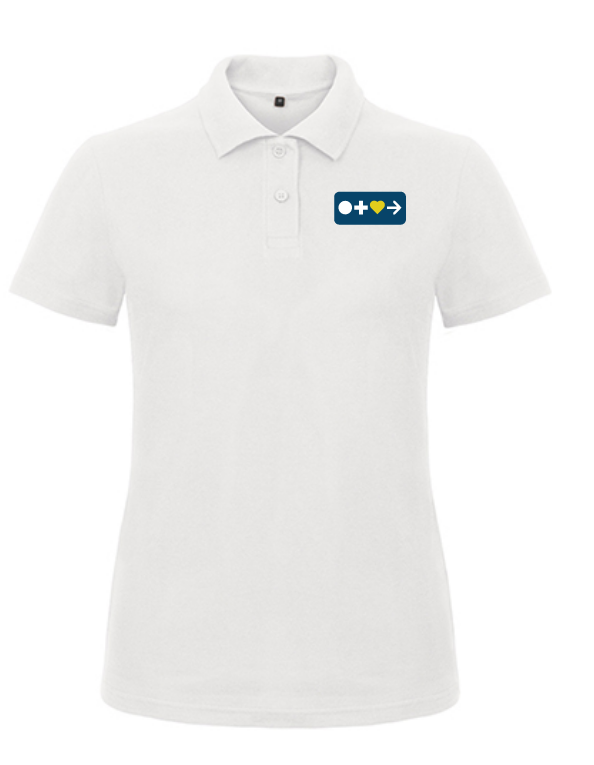 Polo-Shirt Witte&Haase Logo blau Damen 2.0