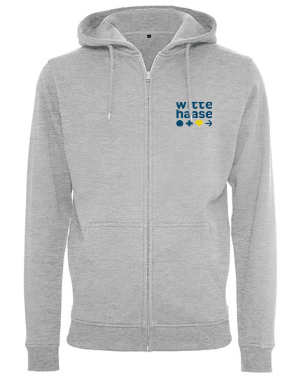 Zip-Hoodie Witte&Haase Logo blau