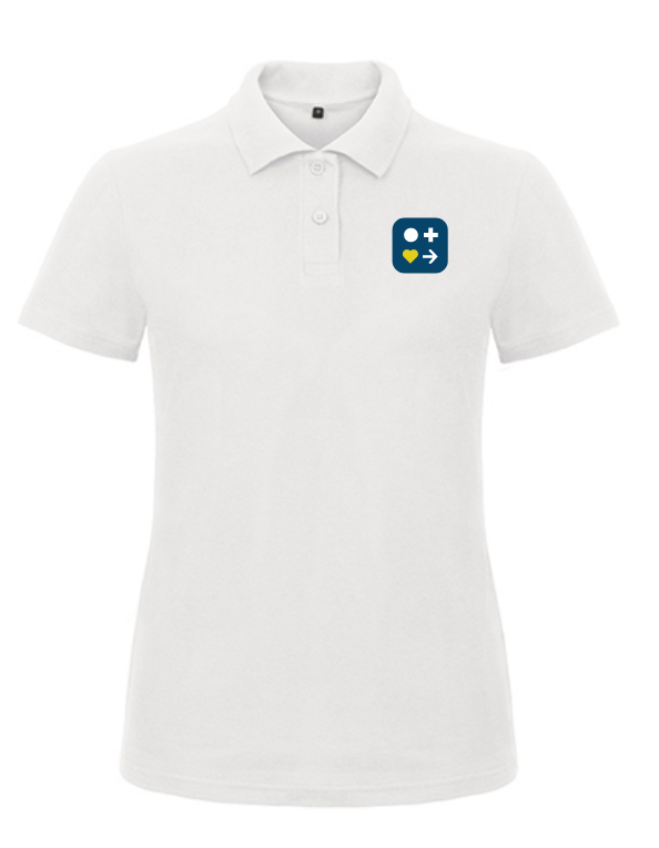 Polo-Shirt Witte&Haase Logo blau Damen