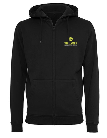 Zip-Hoodie Stellwerk Logo gelb